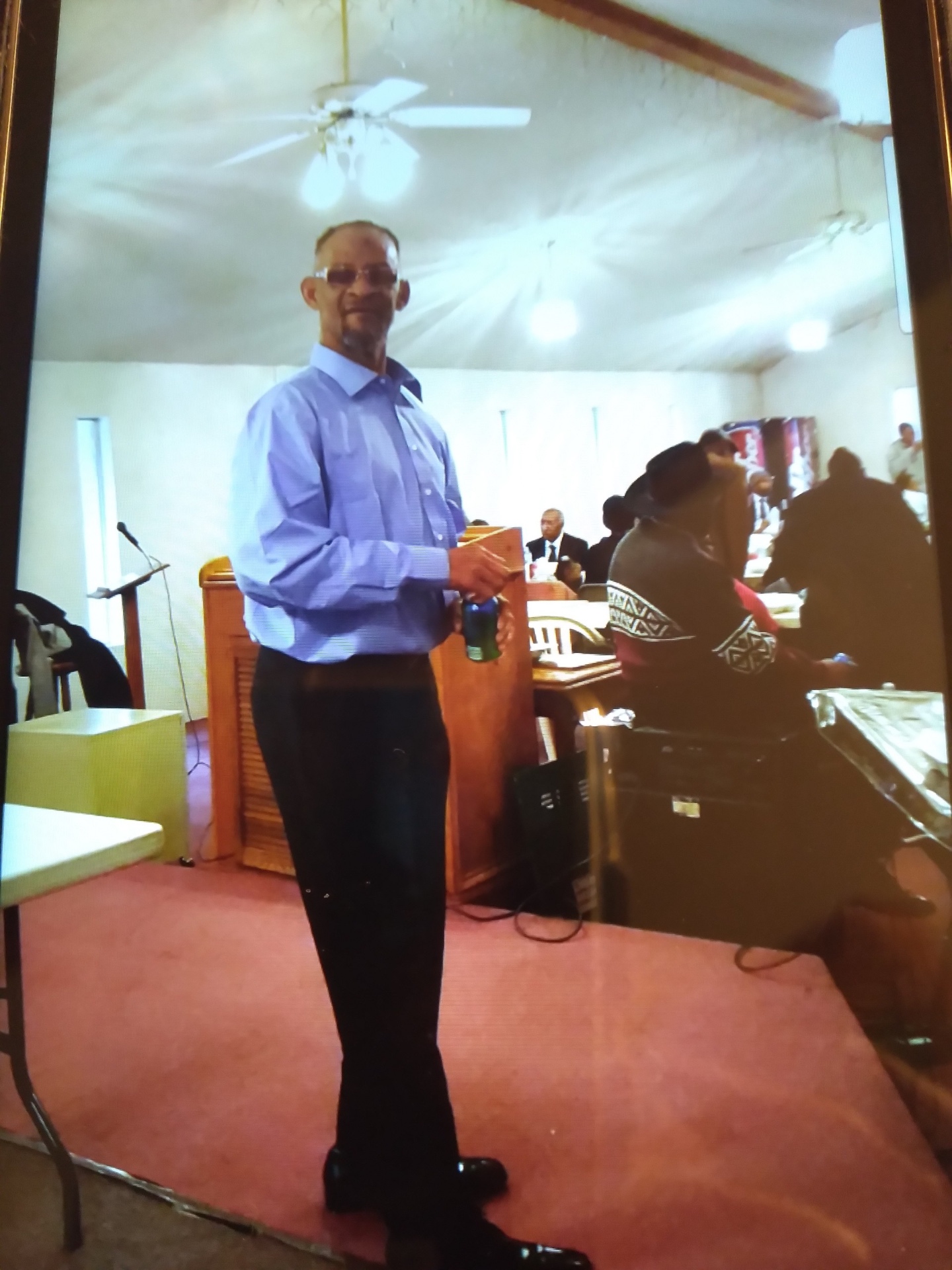 Knighton family member at a church gathering