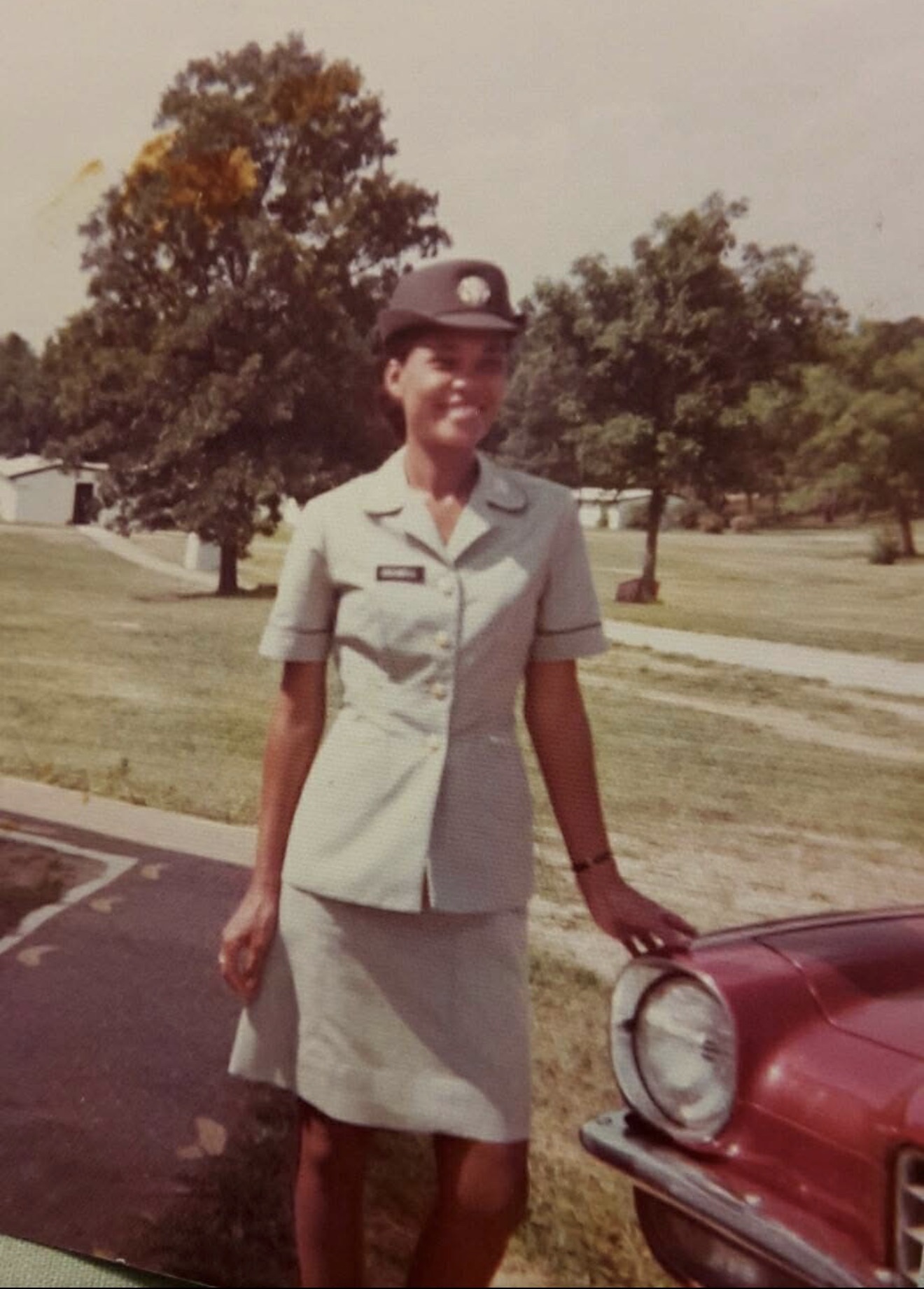 Vintage portrait of a Knighton family member in military uniform